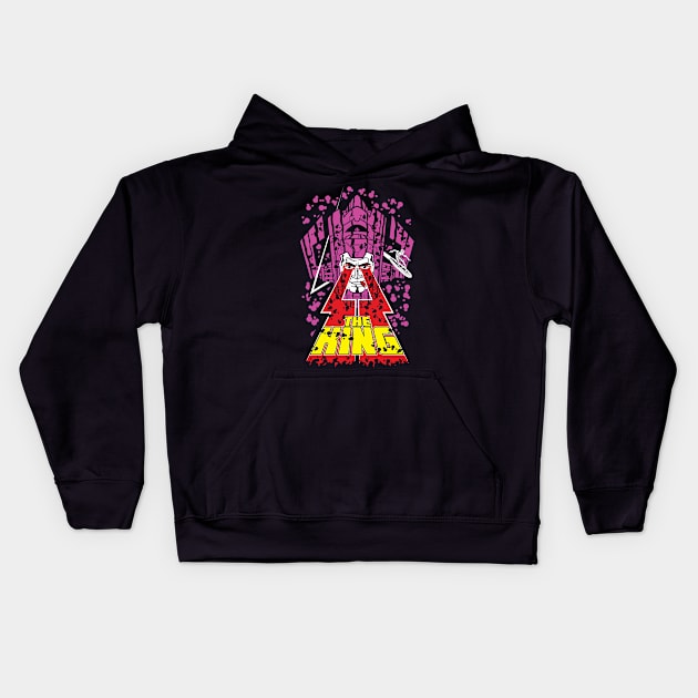 THE KING Kids Hoodie by VicNeko